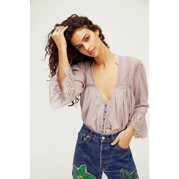 Free People Tops - NWT Free People Esme Button-Up Top Size XS. B-5